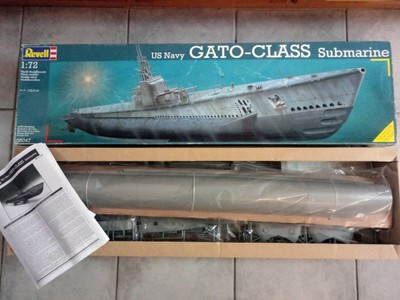 Revell 05047 US navy GATO Class 1/72 scale submarine kit SEALED