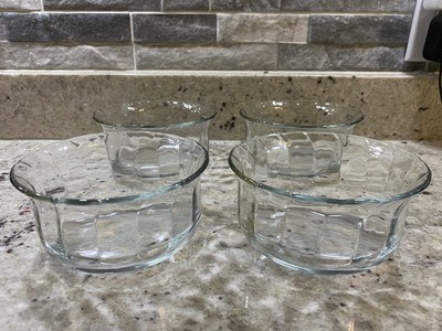 Anchor Hocking Set Of 4 5 & 1/2   Blown Glass Bowls New Without Box