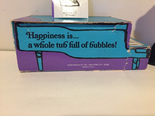 Vintage Avon PEANUTS SCHROEDER BUBBLE BATH 6oz Bottle