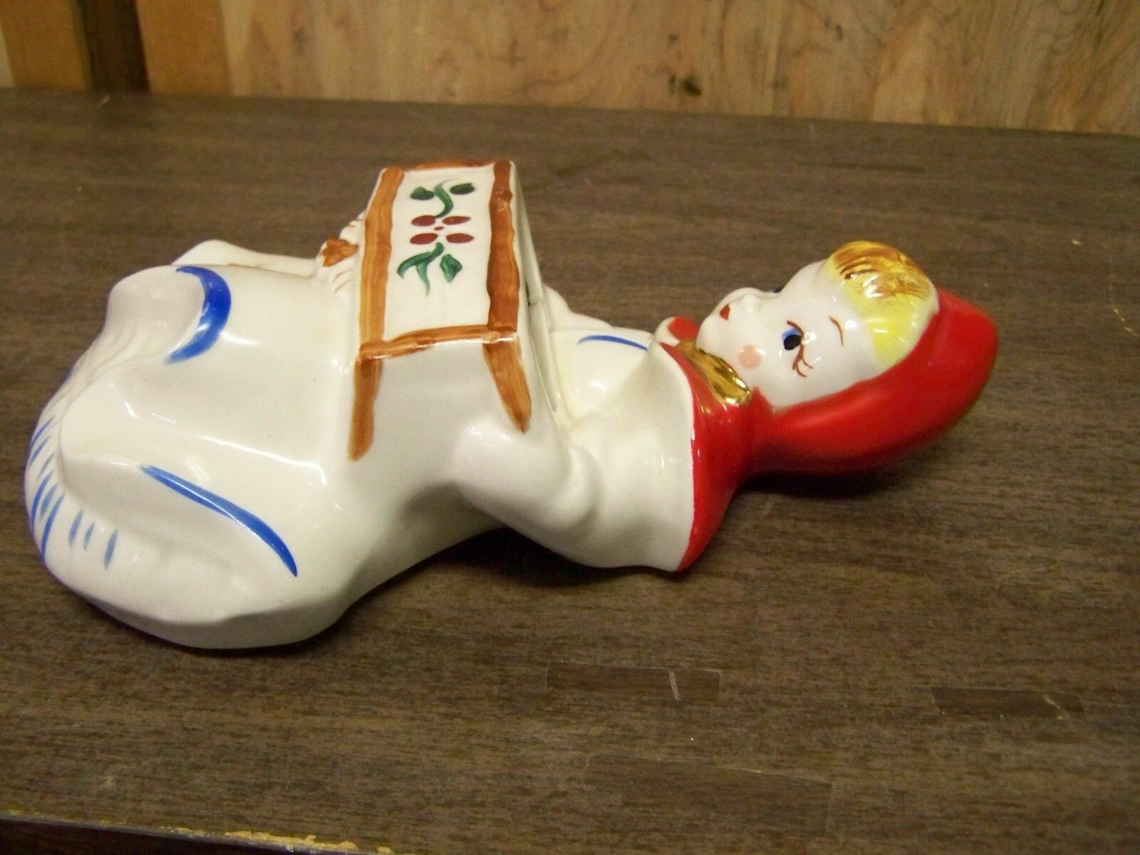 Vintage Hull Pottery Little Red Riding Hood Wall Pocket-Planter