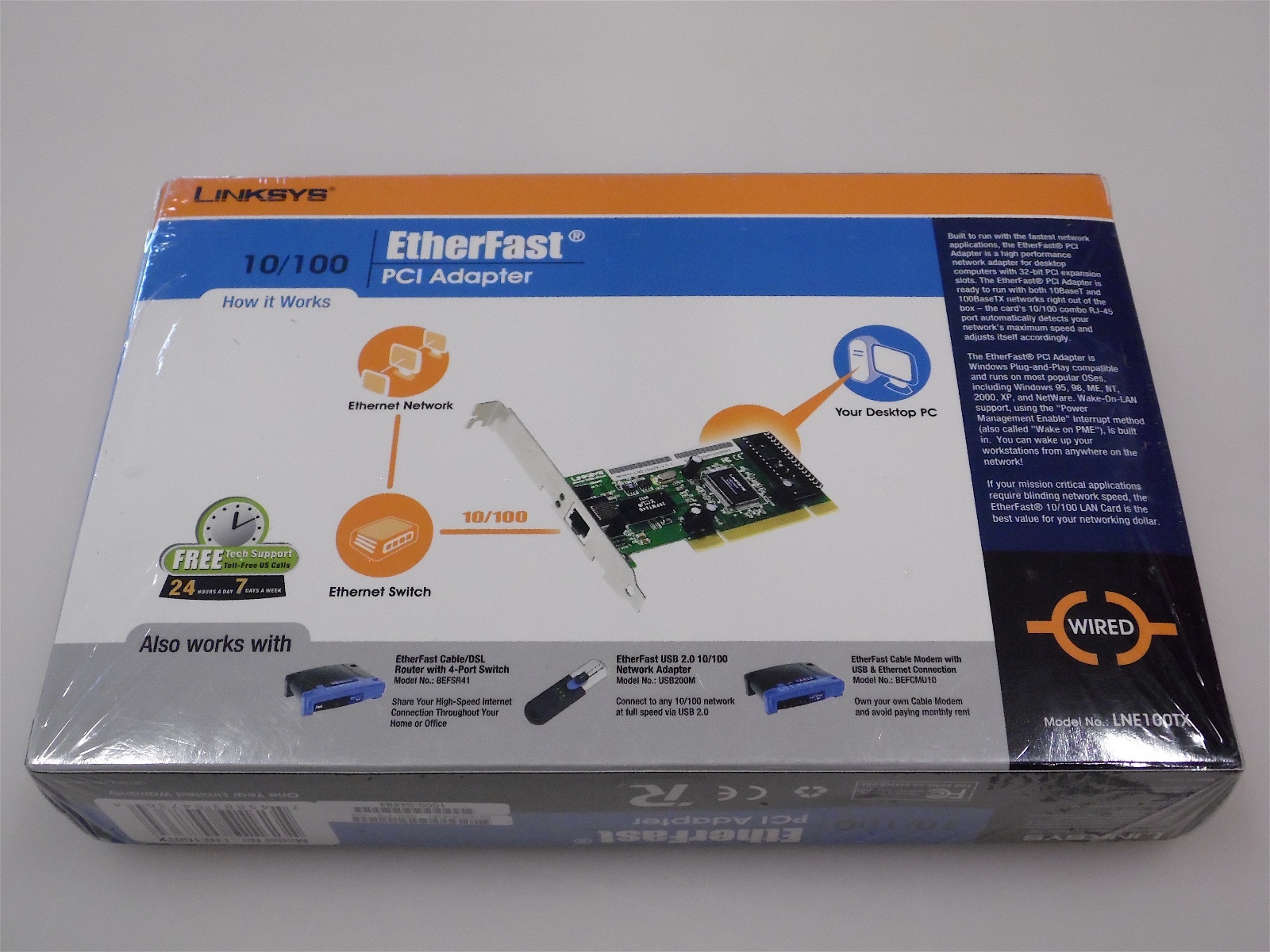 Linksys 10/100 Etherfast PCI Adapter Model LNE100TX