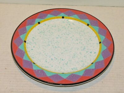 Vintage Paradise Treasure Craft Pottery Large 11 1/2'' Dinner Plate South Western