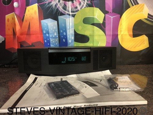 Bose AWRC3P Wave CD Radio Alarm Clock with Remote +