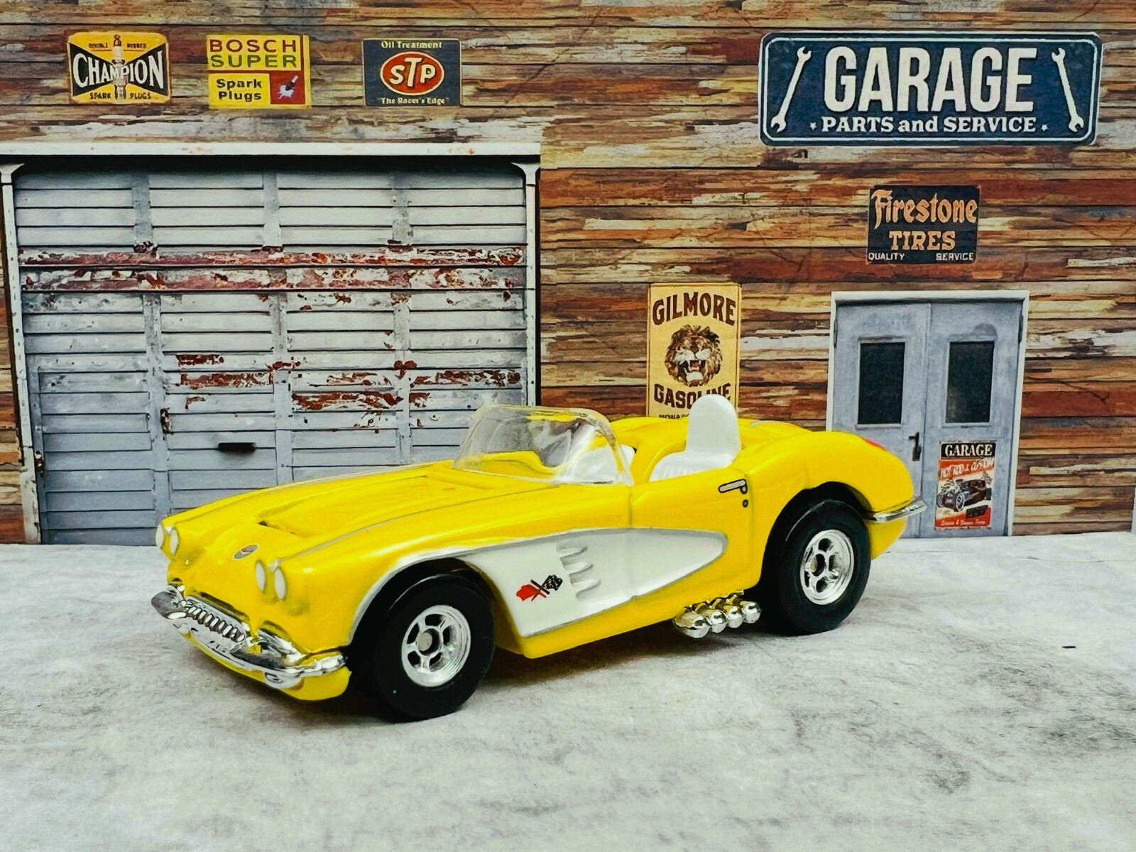 ホットウィール ‘58 CORVETTE HOT WHEELS ULTRA HOTS 58 CORVETTE 1/64 DIE CAST BLUE WHITE