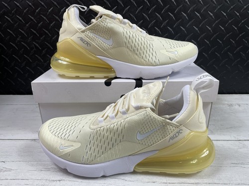 Pre-owned Nike Air Max 270 Women's Coconut Milk White/yellow Dj5991-100 Sz 10.5