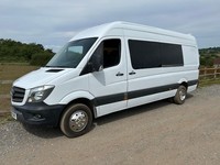 MERCEDES SPRINTER 516 LWB, 2017(67), 1 OWNER, FULL HISTORY 12M MOT, 6M WARRANTY
