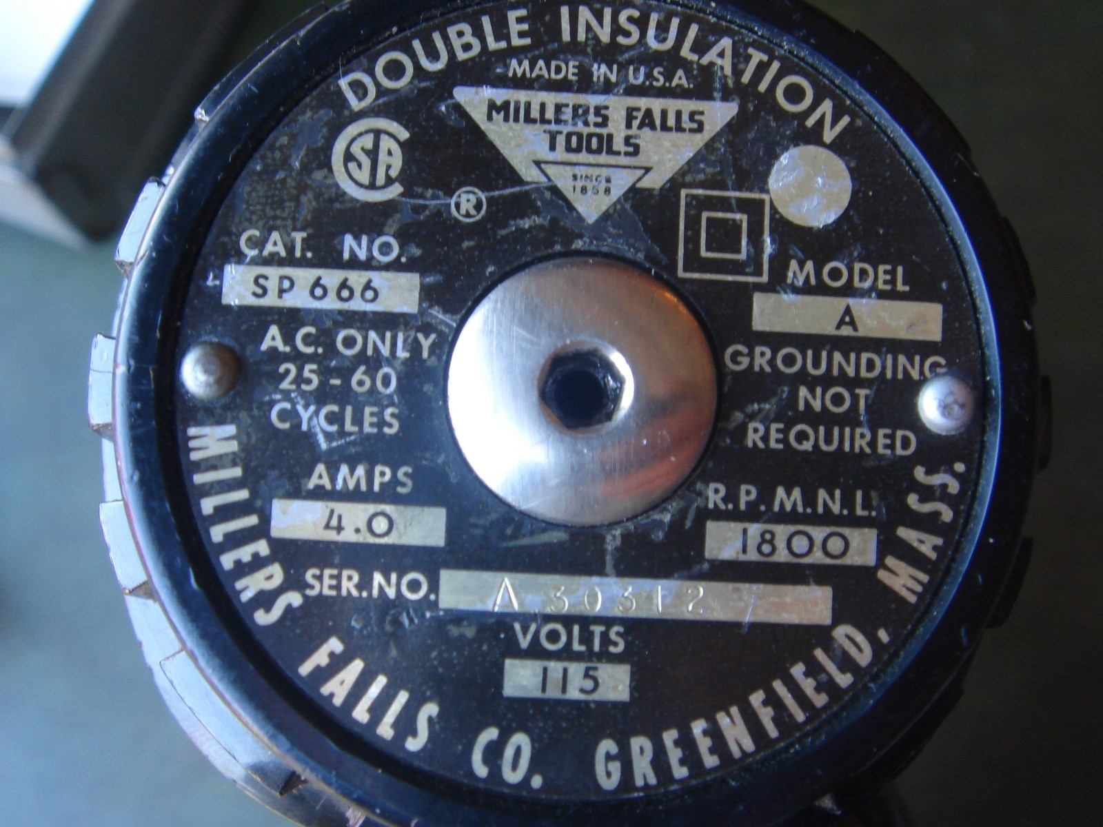 Vintage Millers Falls SP666 1/2