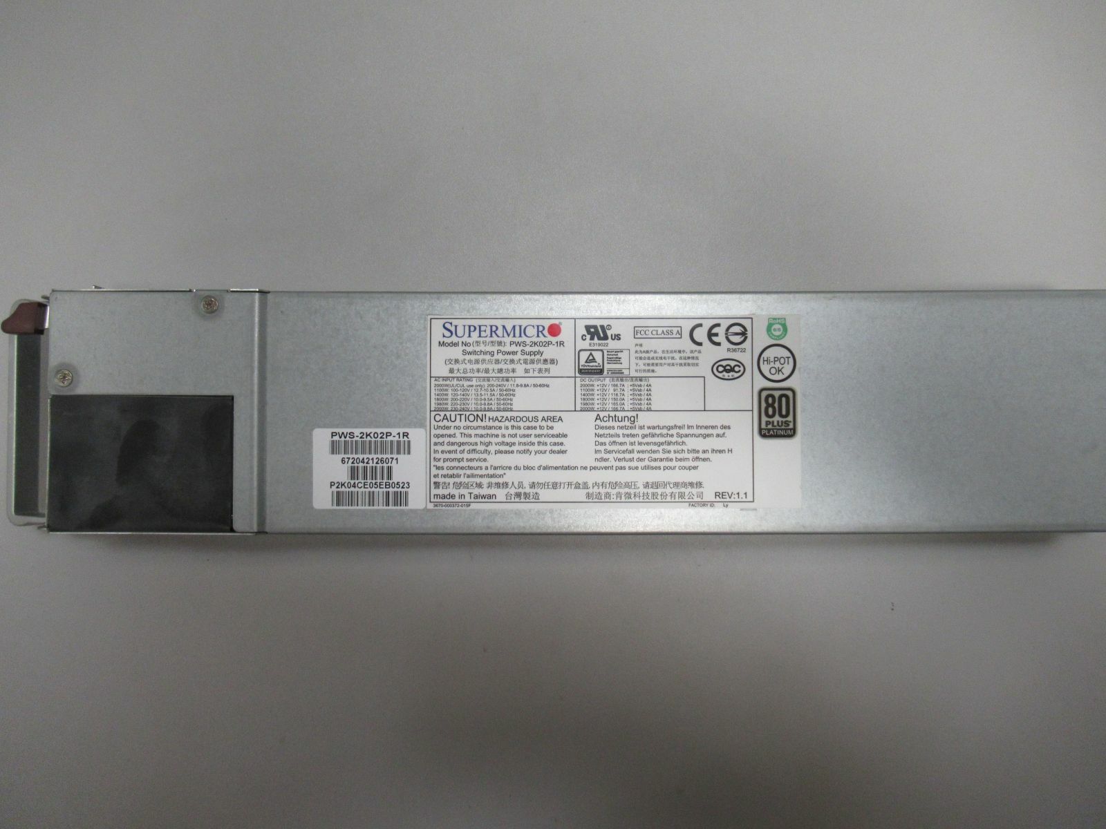 591556-201 HP Proliant G6 G7 750 WATT Server Alimentatore Hstns Pl22b - Foto 4