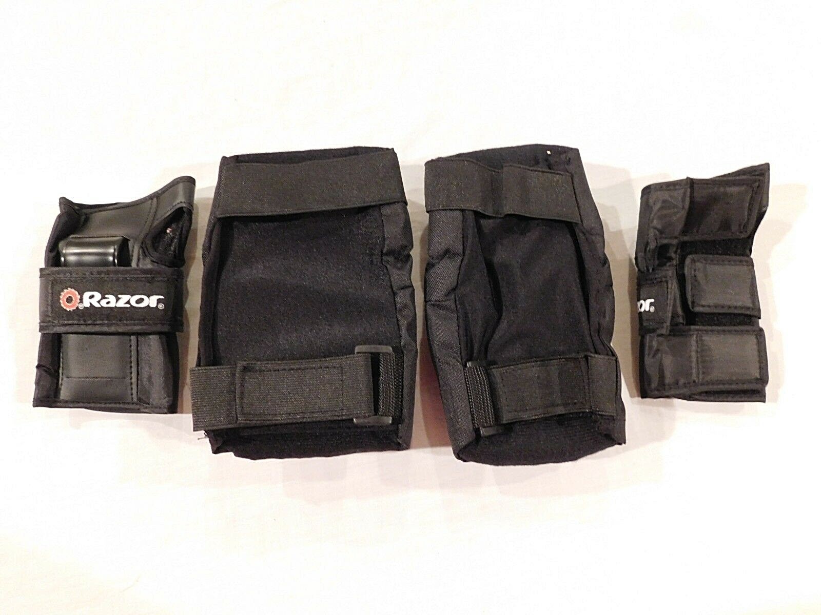 Razor Multi Sport Youth Knee Pads And Wrist Guards - 8+ Black New