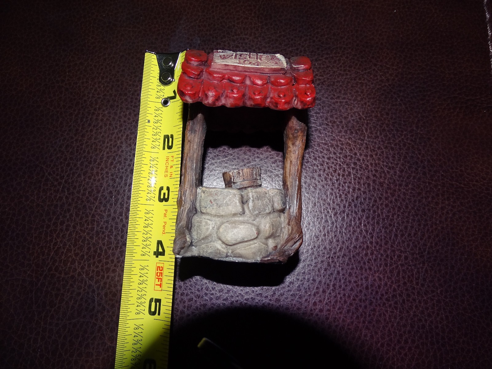 Fairy Garden Resin Wishing Well-Smoke/Pet-free-NEW