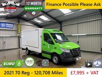2021 70 Reg Mercedes Benz Sprinter Eu6 314 CDI Fridge Freezer + VAT