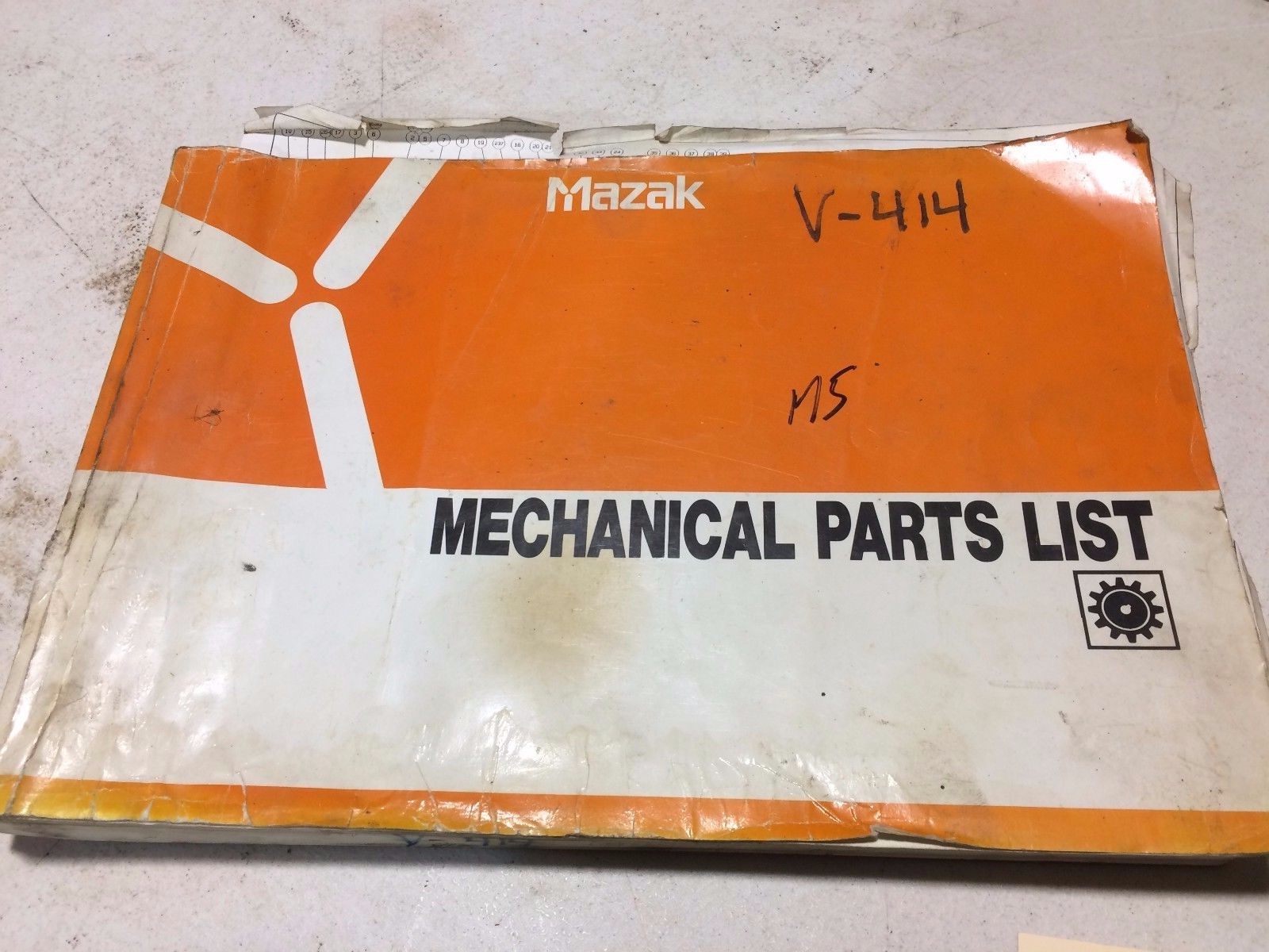 Mazak Mechaical Parts list Manual V-414