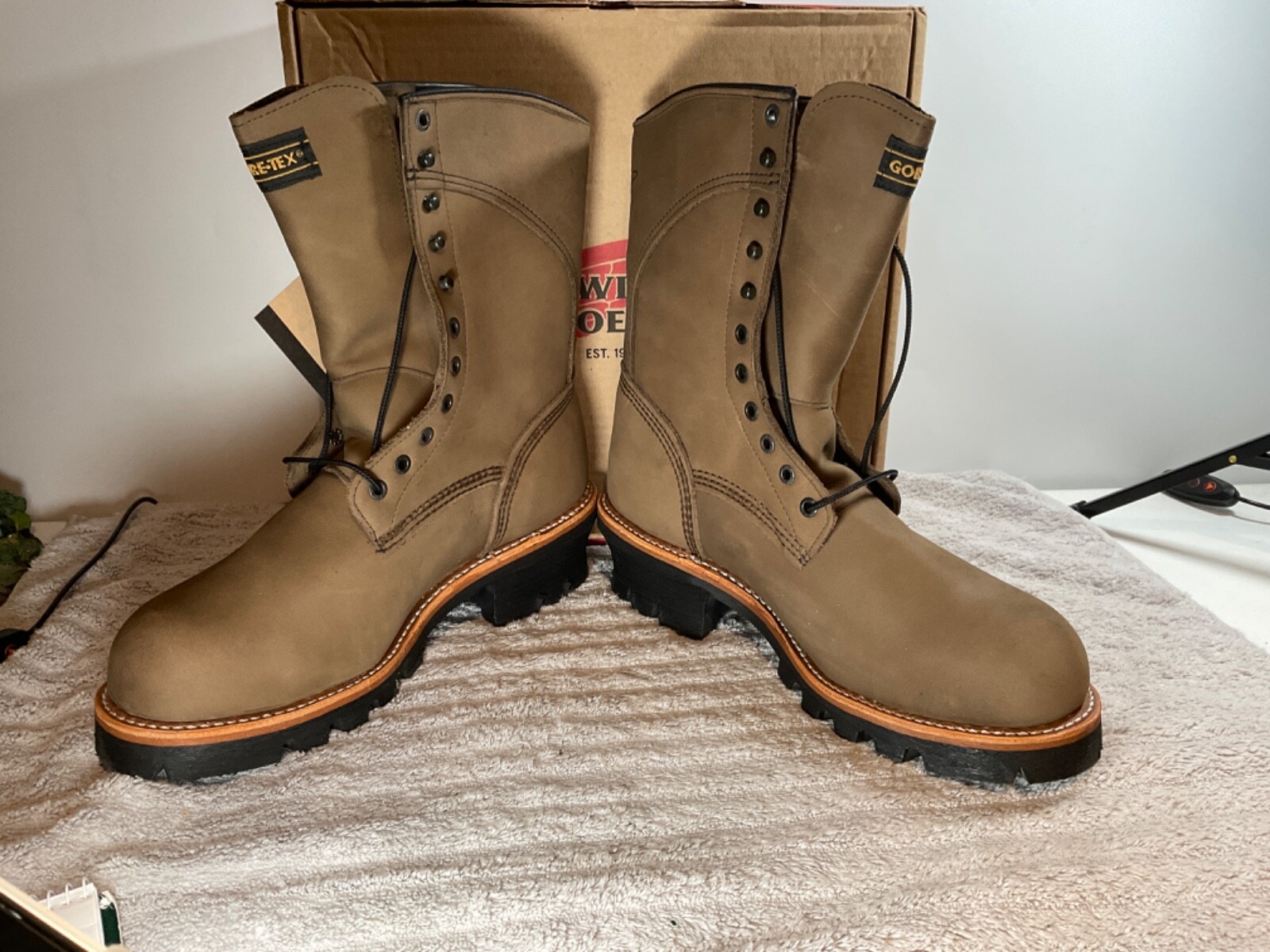 Pre-owned Red Wing Shoes Discontinued Red Wing 2292 Steel Toe Logger Boots Multiple Sizes In Brown