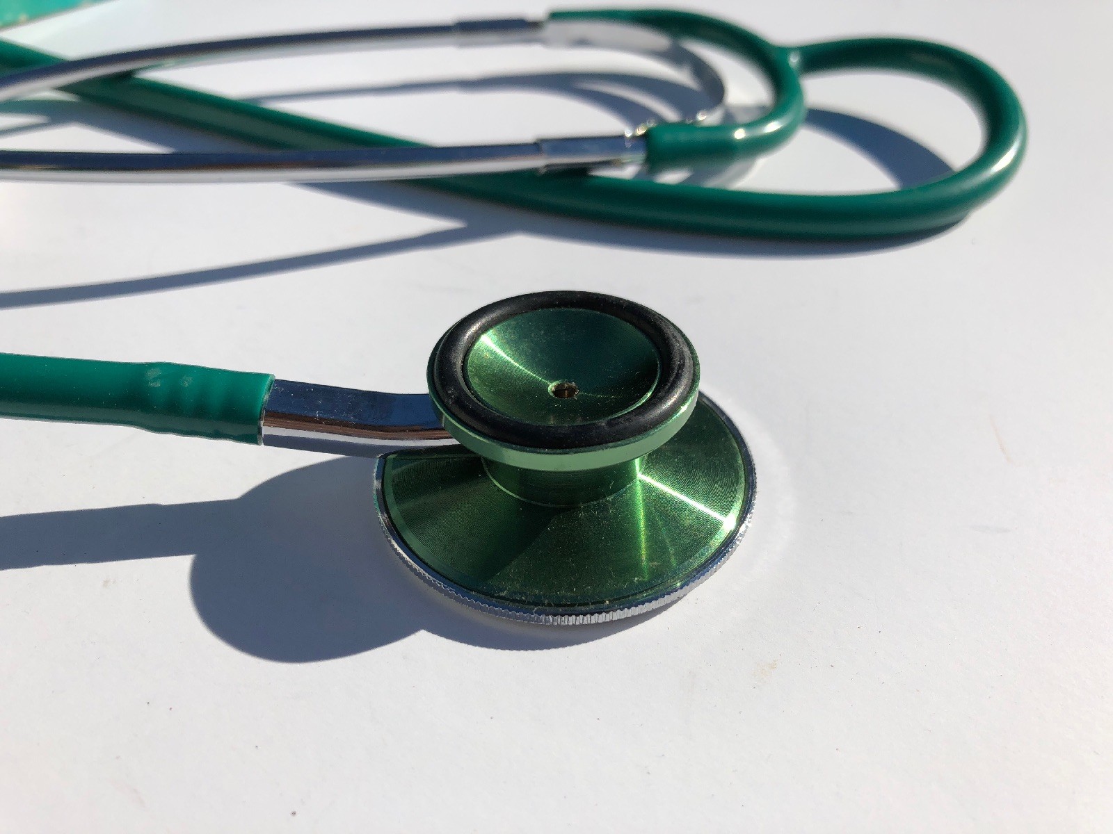 Vintage Marshall Electronics Lightweight Stethoscope Model #412 Green VG+