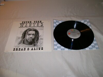 PETER TOSH LP WANTED DREAD & ALIVE M- VINYL & CVR EMI AMERICA BOB MARLEY P. 1981