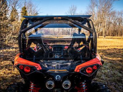 SuperATV Clear Rear Windshield for Can-Am Maverick (2013-2018)