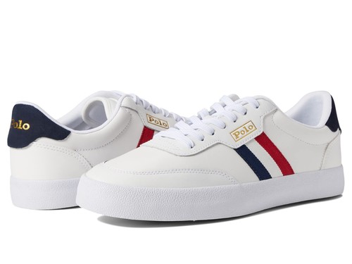 

Мужские низкие кроссовки Polo Ralph Lauren Court темно-синего/кремового/красного цвета, США, Navy/cream/red