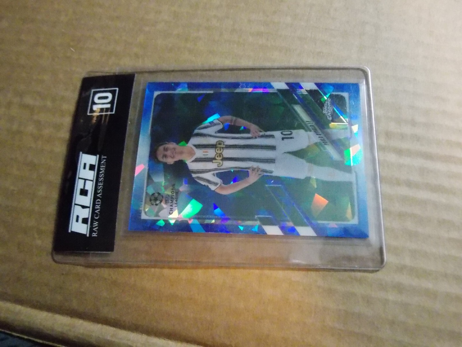 2020-21 Topps Chrome Sapphire UCL Paulo Dybala #47 RCA 10