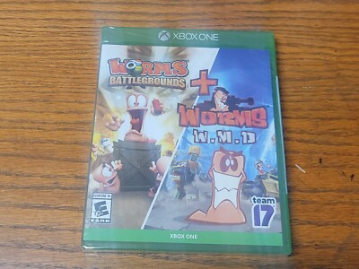 Worms Battleground & Worms WMD Xbox One Video Game, New Sealed
