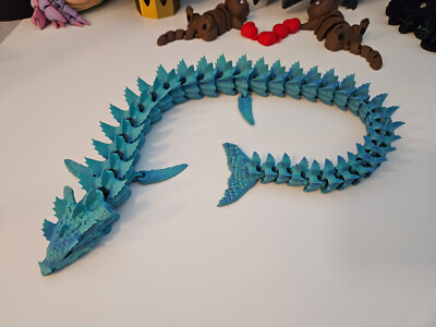 Aquatic Dragon Articualted 3D Printed Sea Snake