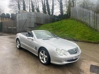 2004 04 REG MERCEDES SL500 SPORT 5.0 PETROL CONVERTIBLE SILVER AUTO !!!