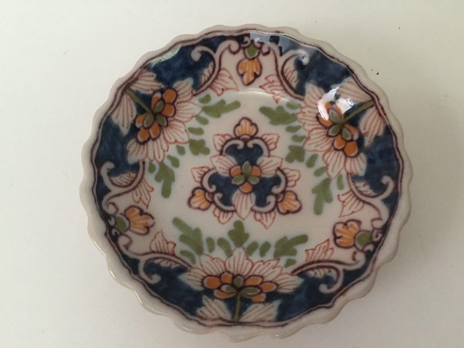 Unique MAKKUM small dish Ø4inch Tichelaar Delft Holland 919