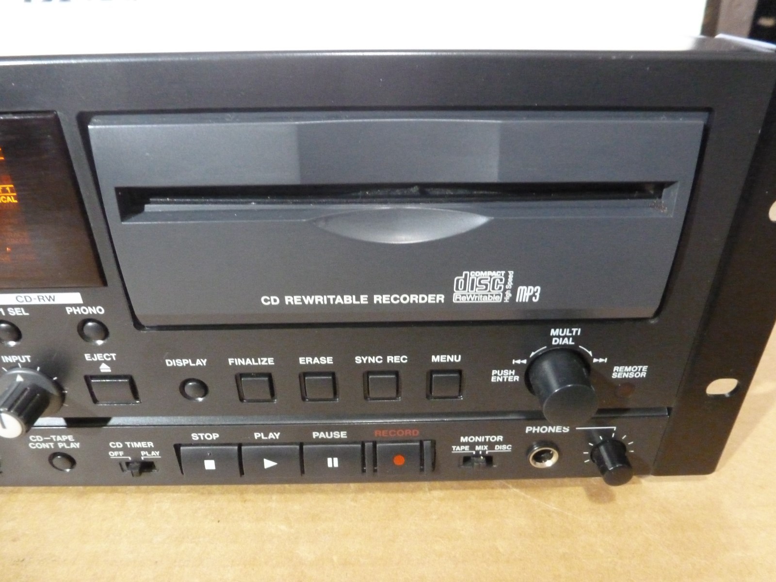 Tascam CC-222SL MKII Rack-Mount CD-RW & Cassette Recorder / Player (AS-IS)