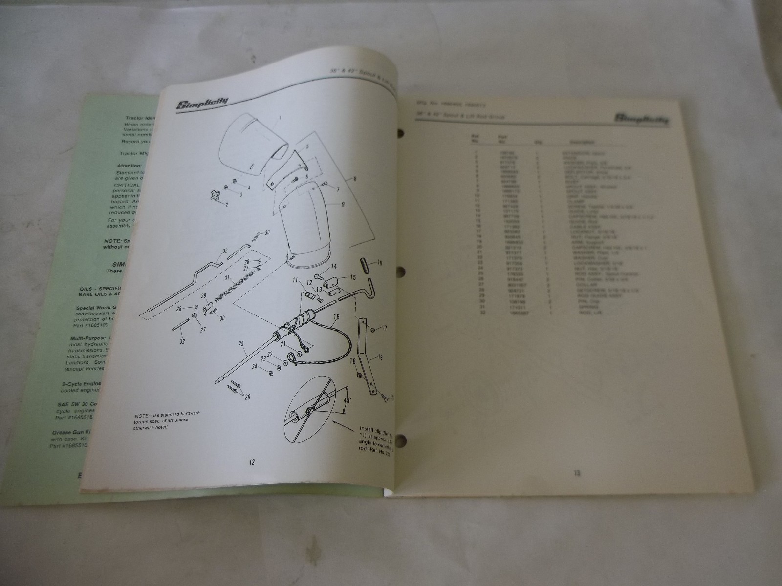 Simplicity 4000 5000 6000 Series Attachments and Accessories Parts Manual