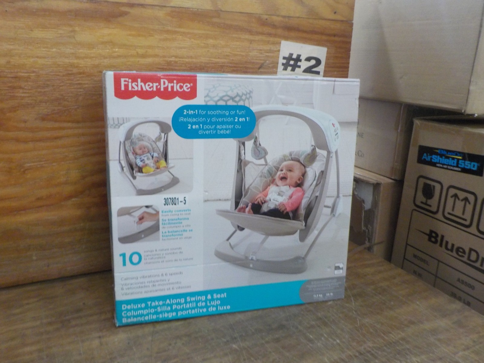 Fisher Price CJV03 Deluxe Take Along Swing and Seat