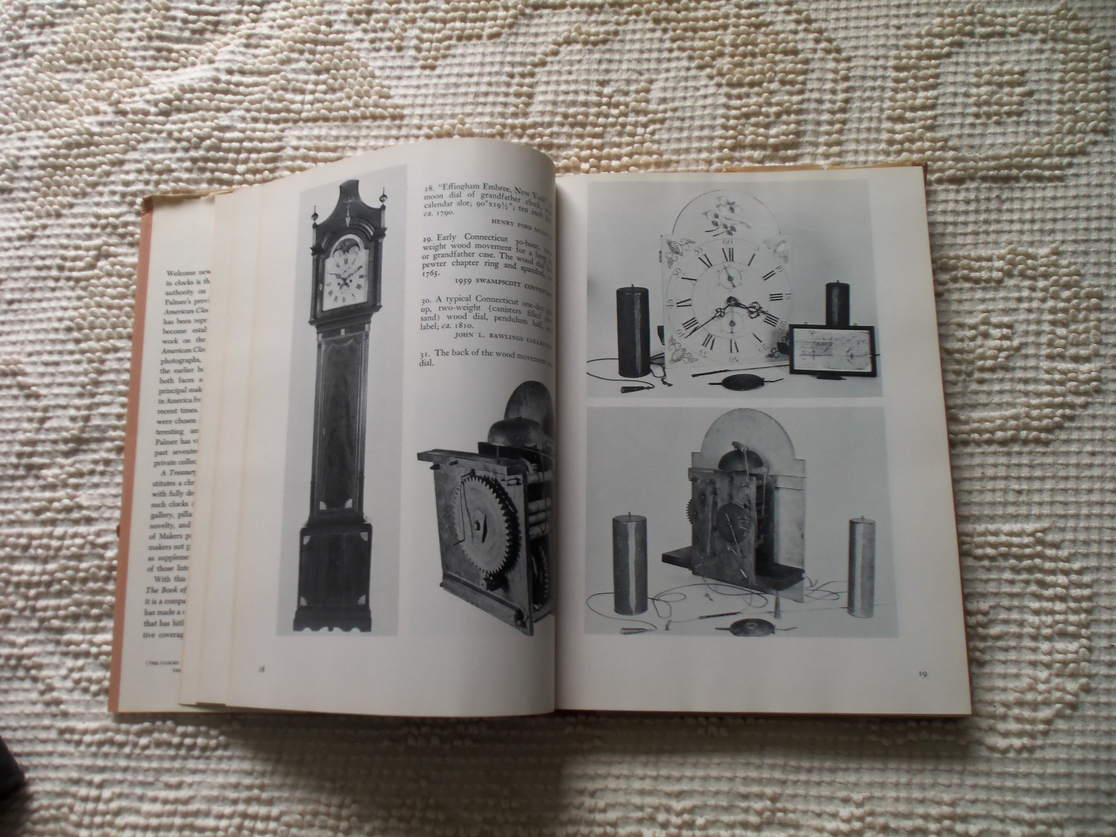 1967 A Treasury of American Clocks By Brooks Palmer Hard cover