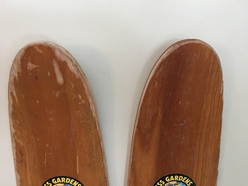 Vintage Wooden Cypress Gardens 57” Water Skis Buster- Lake House Cabin Decor