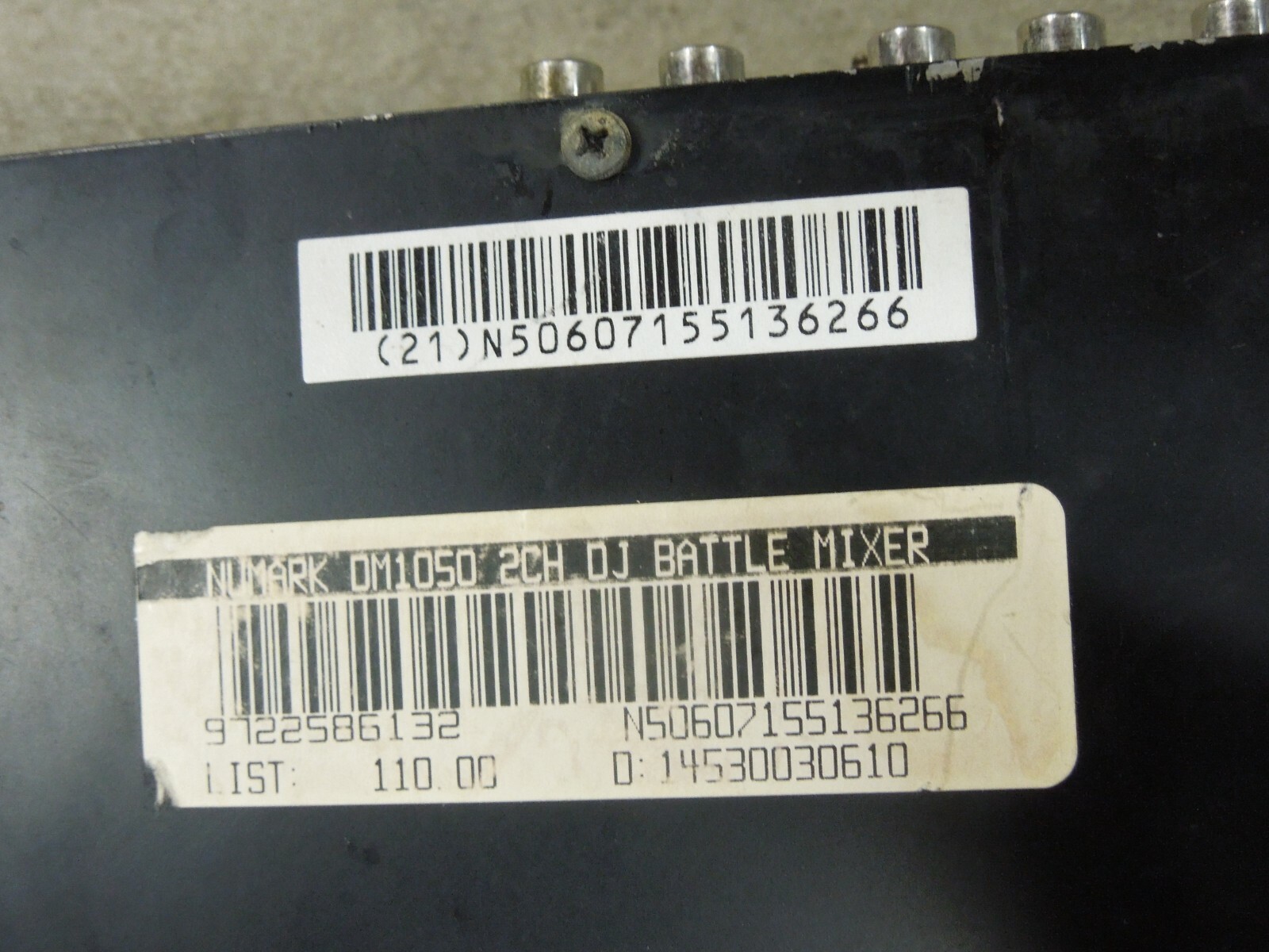 NUMARK DM1050 | 2 CHANNEL 10