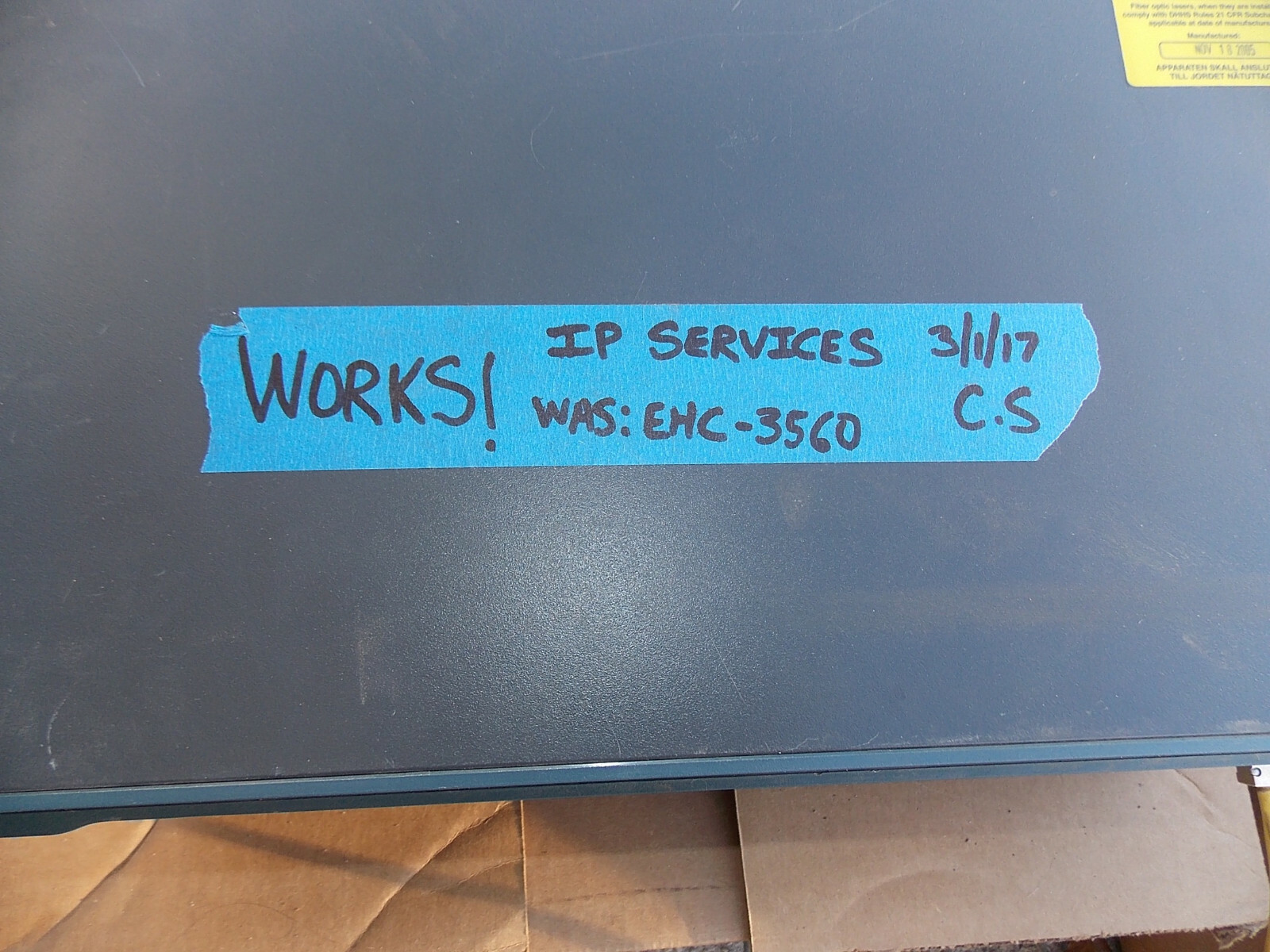 Cisco Catalyst 3560 PoE-24 WS-C3560-24PS-S 24-Port PoE Switch for parts / Repair