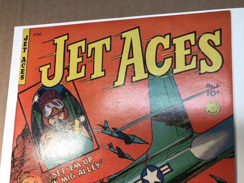 Jet Aces #1 (1952) 7.0 W First Issue Beautiful Fiction House War!
