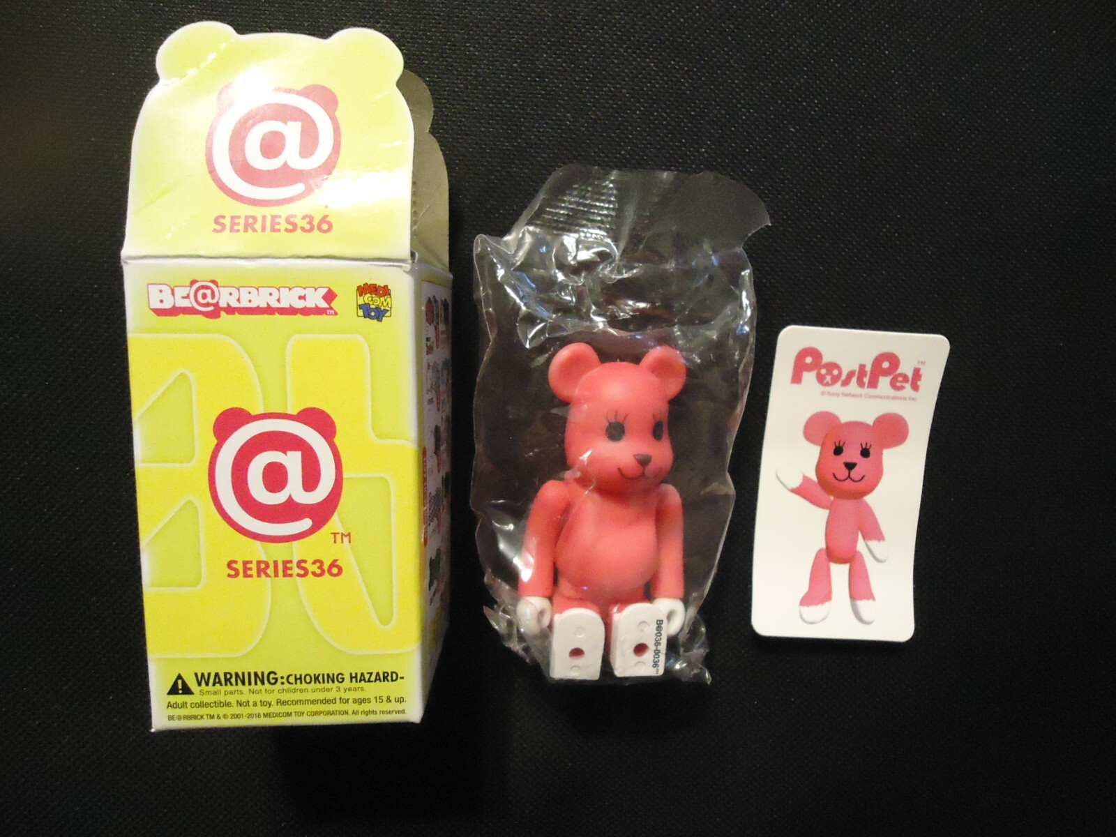 MEDICOM TOY BEARBRICK BE@RBRICK SERIES 36 SECRET RARE POST MEDICOM TOY BEARBRICK BE@RBRICK SERIES 36 SECRET RARE POST