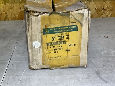 NEW General Electric 9T58B51 Transformer .750KVA Pri 240/480V Sec 120V 1Ph