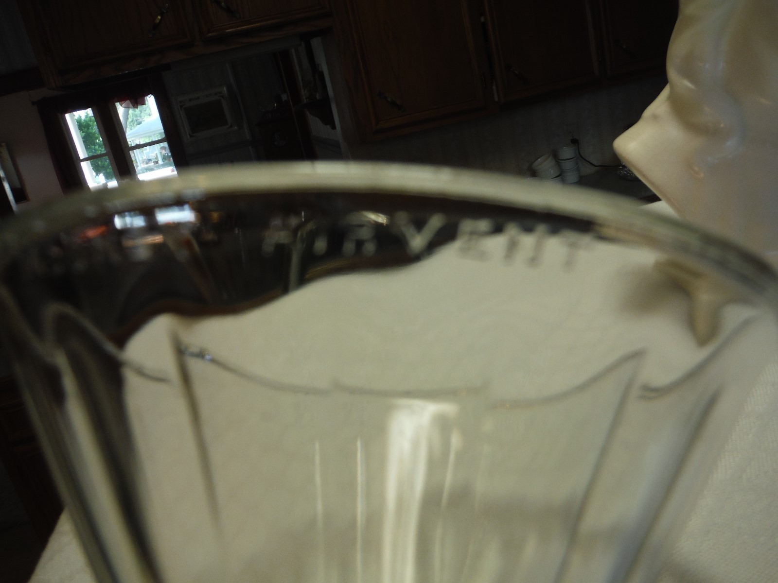 Vintage Pharmacy Drug Store 8 oz. Ribbed Glass Funnel by Mooney Air Vent Lab