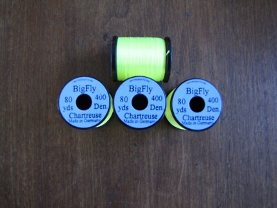 Fly Tying Uni Big Fly Thread- Chartreuse- 80yds.