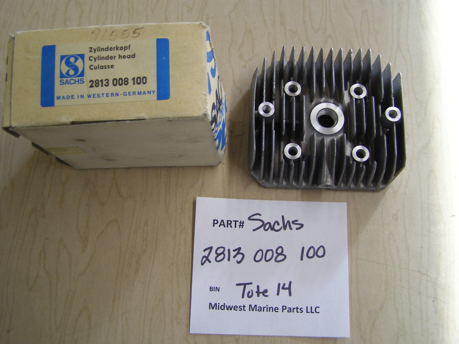 SACHS VINTAGE PART 2813 008 100 CYLINDER HEAD NOS T14 | eBay