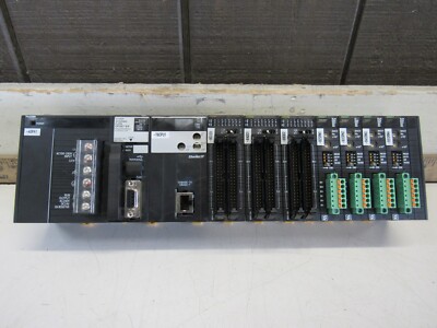 OMRON SYSMAC SYSTEM CJ2H-CPU67-EIP CPU W/ETHERNET/IP PLUS 7 MODULES XLNT USED !!