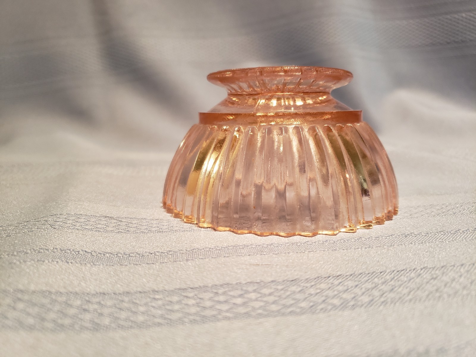 Vtg Anchor Hocking Queen Mary Pink CHAMPAGNE or TALL SHERBET CUP or BOWL 2-1/8