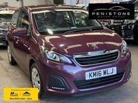2016 Peugeot 108 1.0 Active 5dr HATCHBACK PETROL Manual