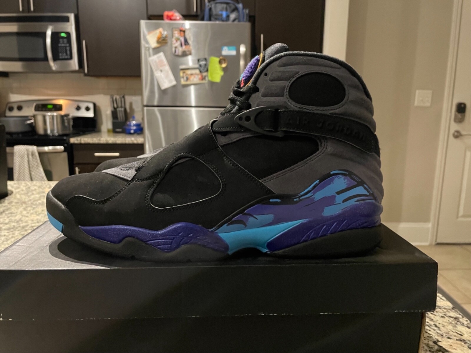 Nike Air Jordan 'Aqua' 8 ( Black / Bright Concord - Aqua