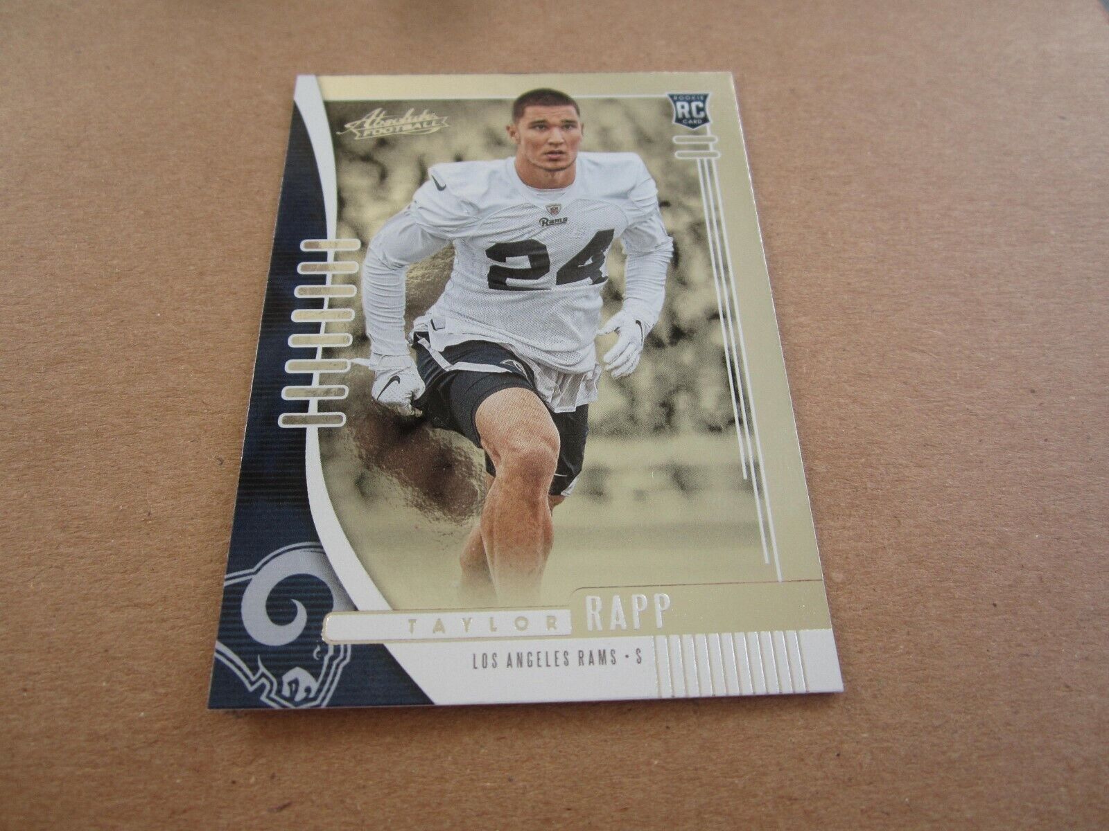 2019 PANINI ABSOLUTE NFL ROOKIE CARD TAYLOR RAPP RAMS #167. rookie card picture