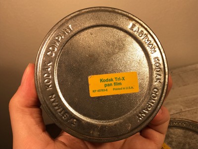 Pair (x2) Vintage Kodak 35mm Film Cans