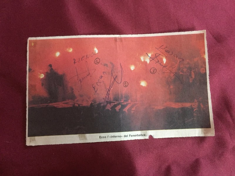 3 Autogramme Fenerbahce Istanbul 90/91-Kologlu/Corlu/ÖZdemir-In Person! Rar!!!!!