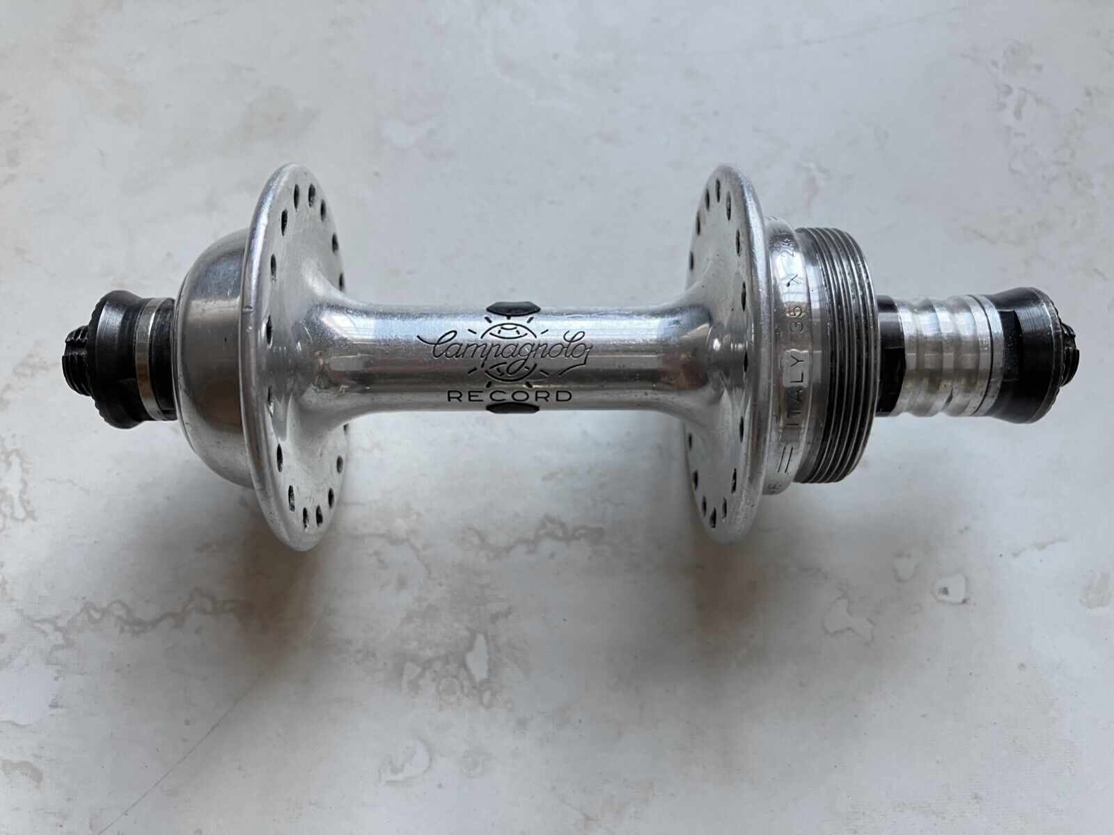 Vintage Campagnolo Record Rear Hub 36 H Low Flange 35x24 TPI Vintage Campagnolo Record Rear Hub 36 H Low Flange 35x24 TPI