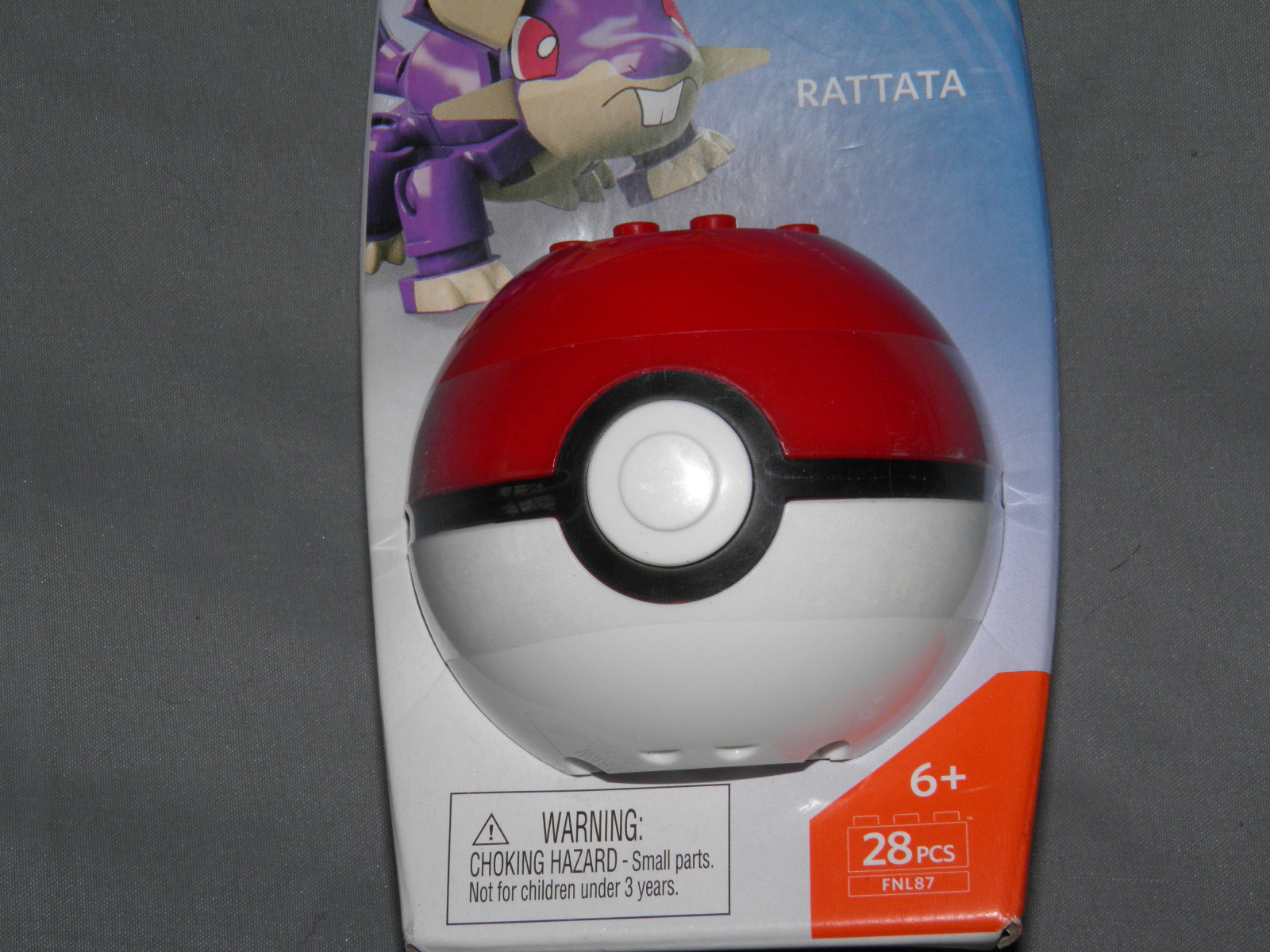 MEGA Construx Pokemon Pokeball RATTATA building Set (28 Pieces) Brand New toy