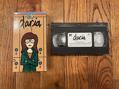 Vintage 1997 MTV Daria VHS Tape TV Cartoon Show 90s Collectible Media Free Ship