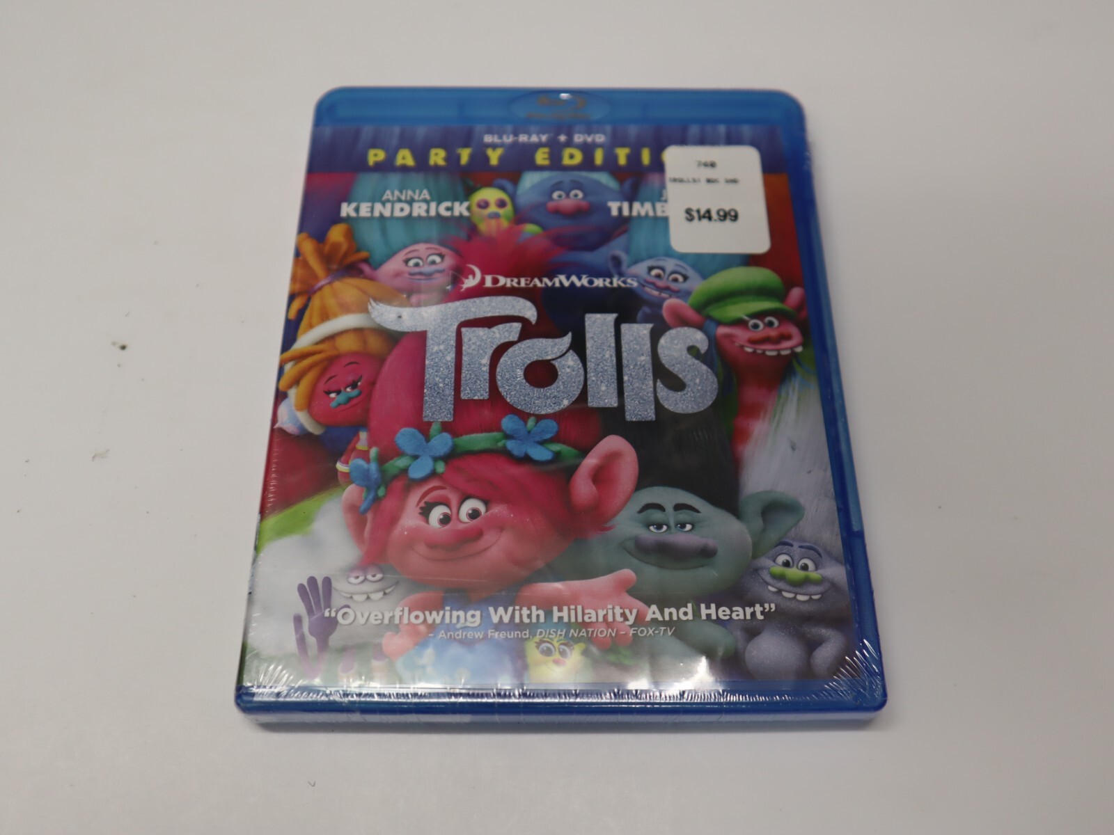 Trolls (Blu-ray Disc, 2017, 2-Disc Set / DIGITAL) Brand New